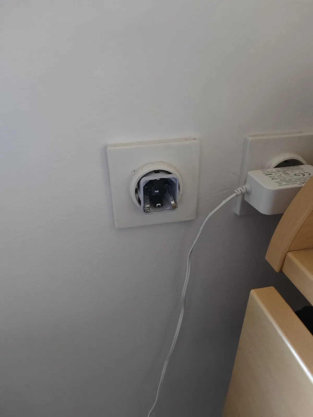 Got electrocuted at night because my wife couldn't be bothered to tell me she broke the charger...