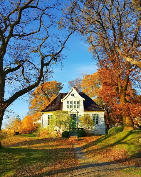 Old villa in Bergen, Vestland county, Norway.