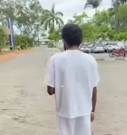 A hospital patient released for a bit to see his puppy