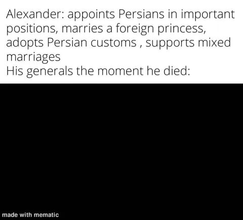 Alexander the Great's successors weren't as forward-looking as he was