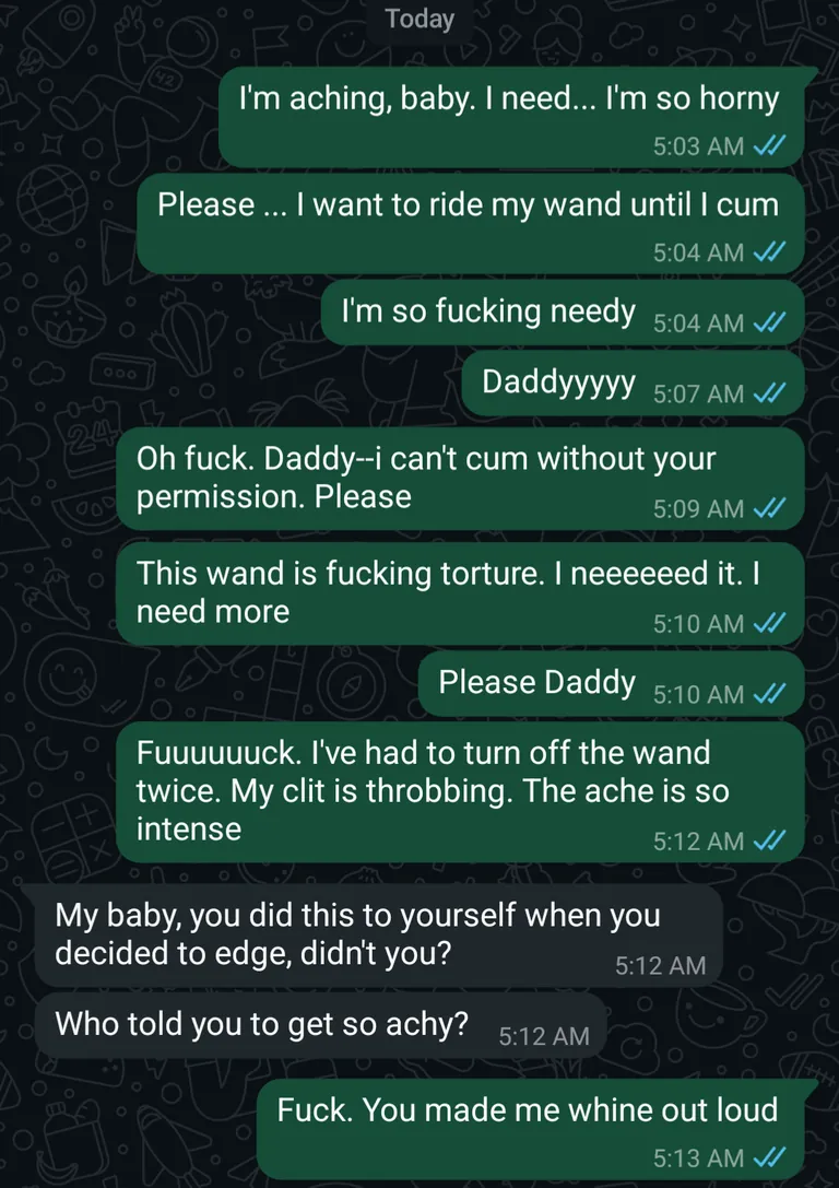 This is embarrassing, but it also feels like progress in my training so I wanted to post it 😅💕