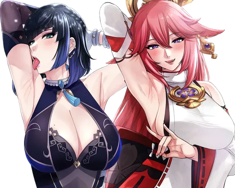 Yae and Yelan have the best pits in the game (XTERComic)