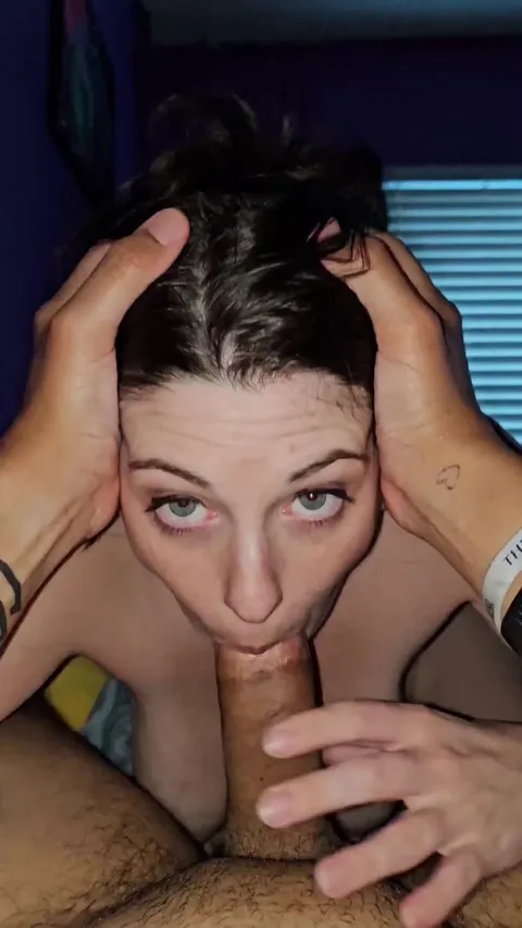 He enjoys my pretty eyes when I look up