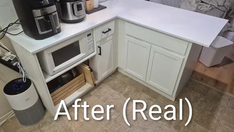 I asked AI to remodel my ugly apartment kitchen, then did it in real life...(photos)