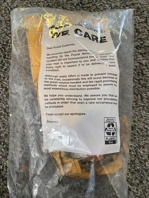 How my package arrived.