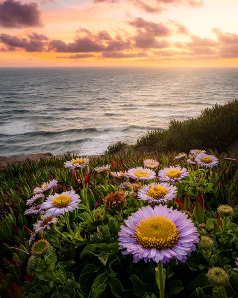 Wildflower bloom at Mussel Rock Park, Pacifica CA [2160x3460][OC]