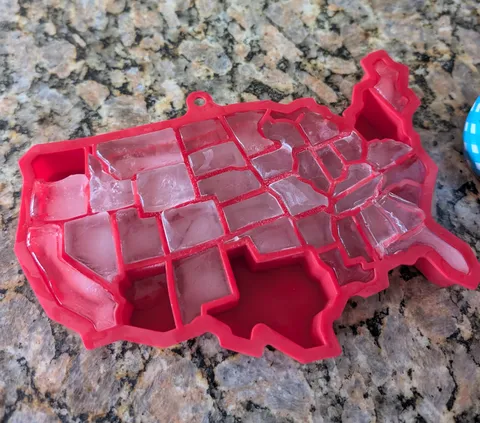 Continental United States Ice Cube Tray (idk I was bored) side note, I ate Washington