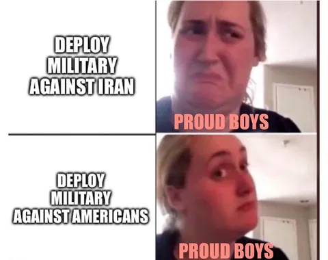 Proud Boys Say Trump Will Lose Their Support If He Goes To War With Iran