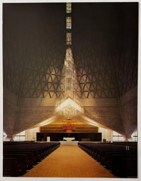 Cathedral of Saint Mary of the Assumption in San Francisco, California (1965-1970) by Pietro Belluschi, with Pier Luigi Nervi