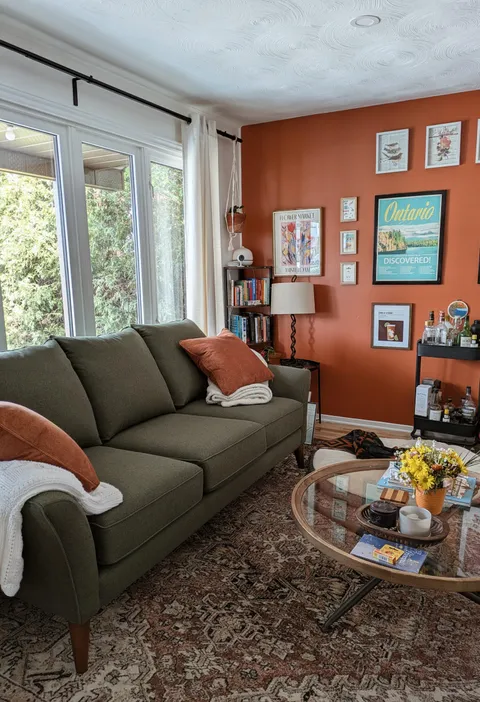 We just bought our first house and I'm loving the living room vibes so far