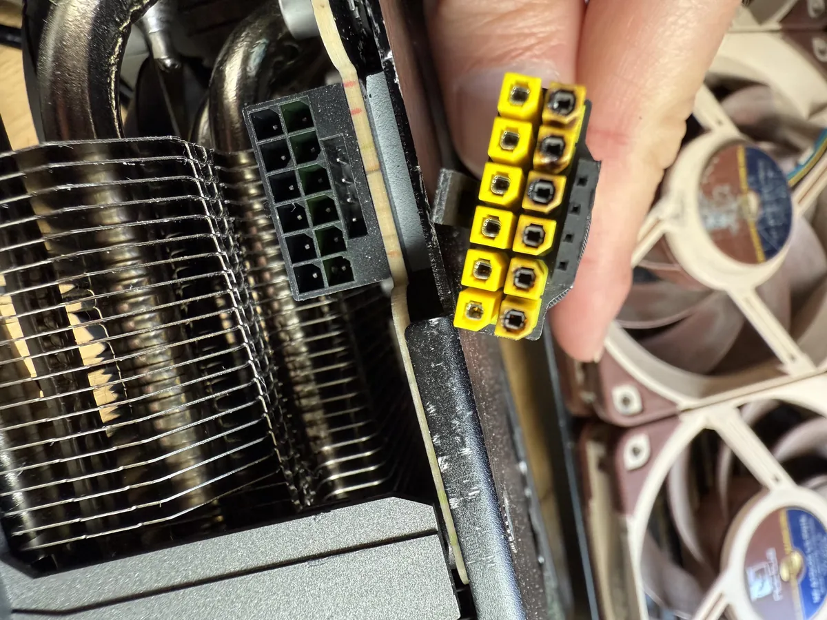 Burned 5090 power adapter