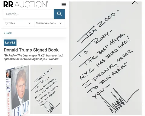 Trump: “It's not my signature.”