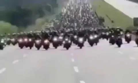 A family of a motorcycle loving boy with cancer posted online asking if riders could come to cheer him up. The family expect 20-30 people, but 15,000 motorcyclists showed up to showed support.