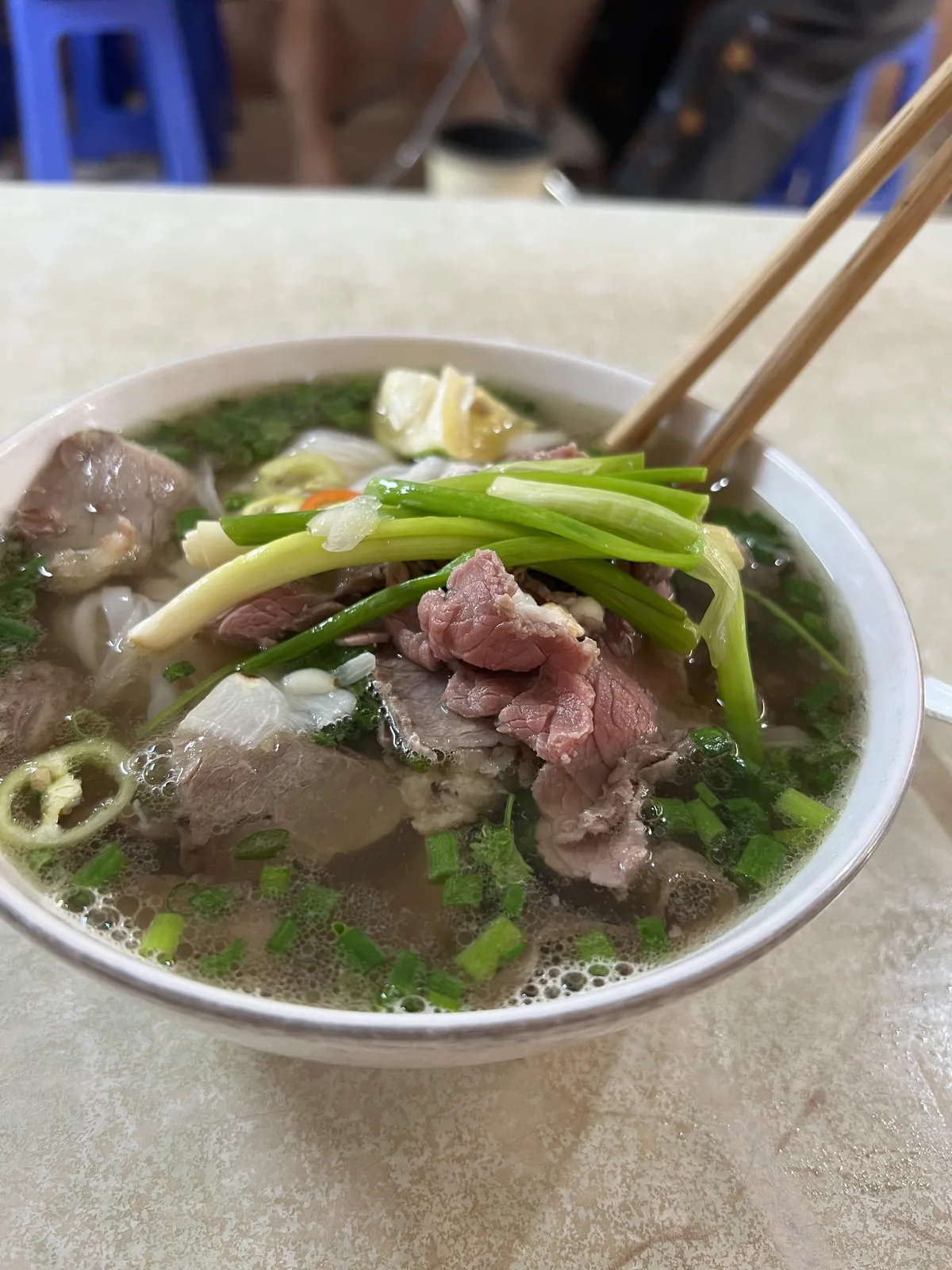 [i ate] pho for breakfast in Hanoi
