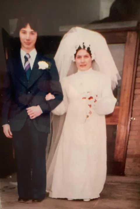 My parents wedding (17 and 18) in 1974