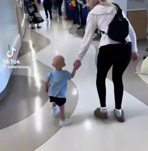 After 8 months of chemotherapy and a liver transplant, this little guy is leaving the hospital Cancer Free.