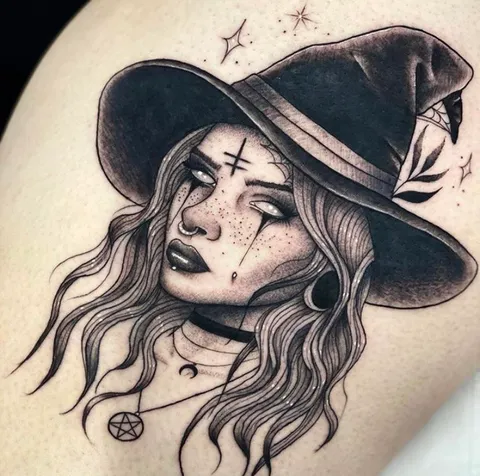 Witchy Woman by Hayley at Occult Tattoo in Worthing, UK!