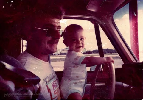 A few months ago I received an email: "I have an old family photo of my wife as a baby with her father that I would love to get restored for her as a gift. The original photo is only a 3.5 x 5." The main challenge was to achieve a high enough resolution to print it at a significantly larger size.