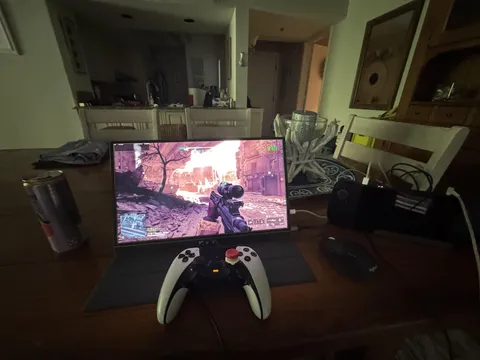 At the beach, woke up early while wife and kids still asleep to play the new BF6 Beta.