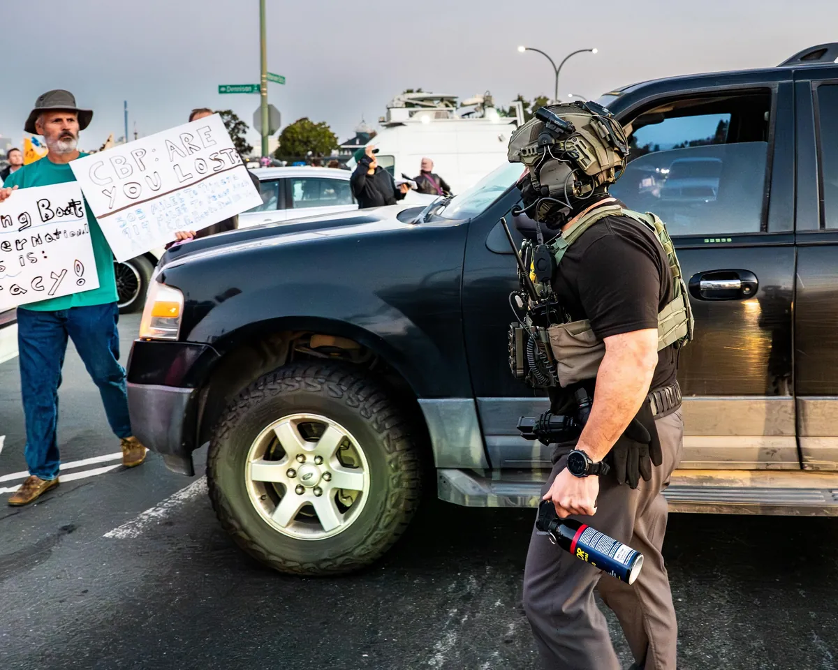 Protests in Oakland Yesterday [OC]