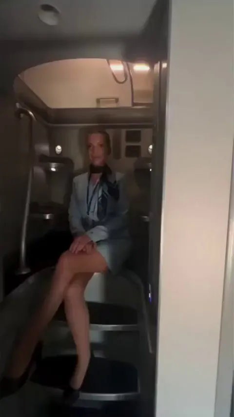 Ever wondered where flight attendants disappear mid-flight?