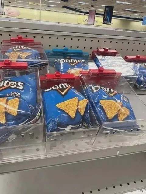 Anti theft tagged Doritos