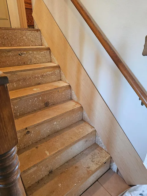 Stairs from carpet to LVP