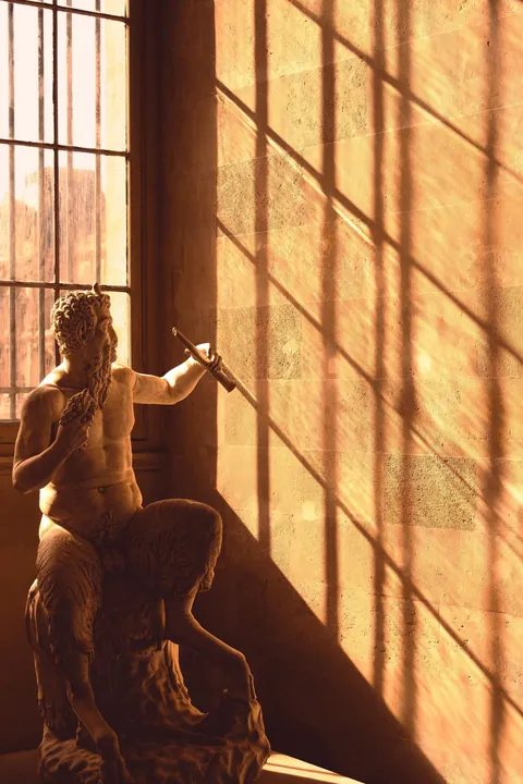 I went to the Louvre (Paris) during golden hour