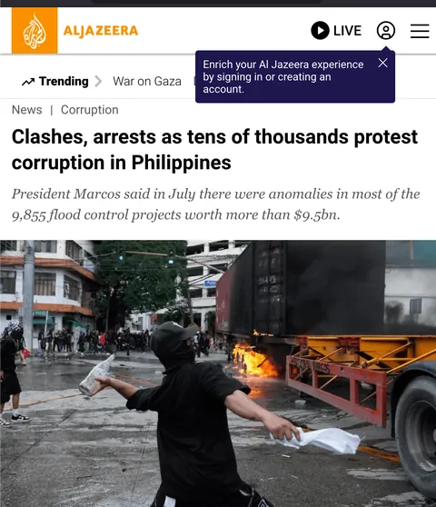 Why do international media like the BBC, 
South China Morning Post, and Al Jazeera only report on the violent incident yesterday and NOT the peaceful protests at EDSA Shrine and Luneta Park that gathered millions of attendees?