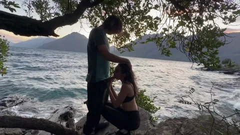 We fucked on the beach 