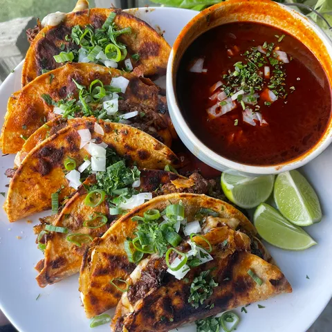 [Homemade] Cheesy birria tacos