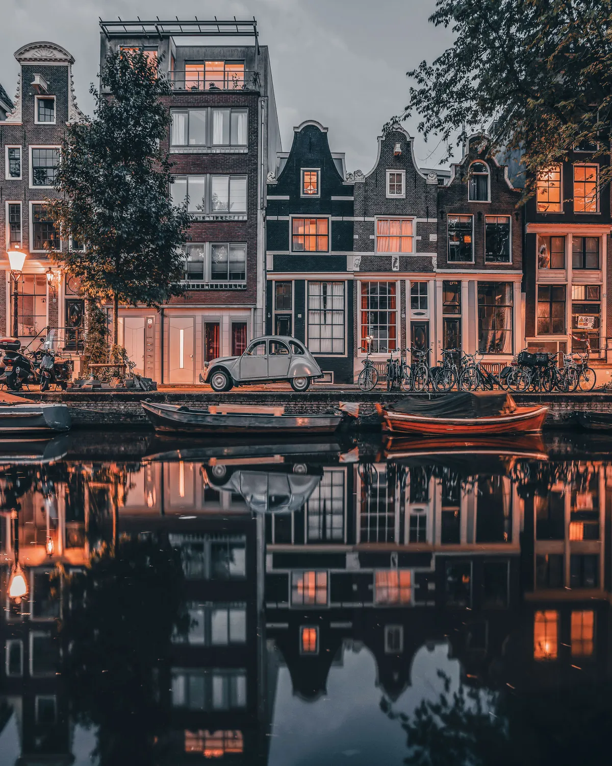ITAP of bikes, boats and an old car