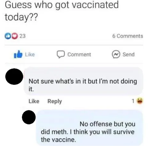 I think you will survive the vaccine