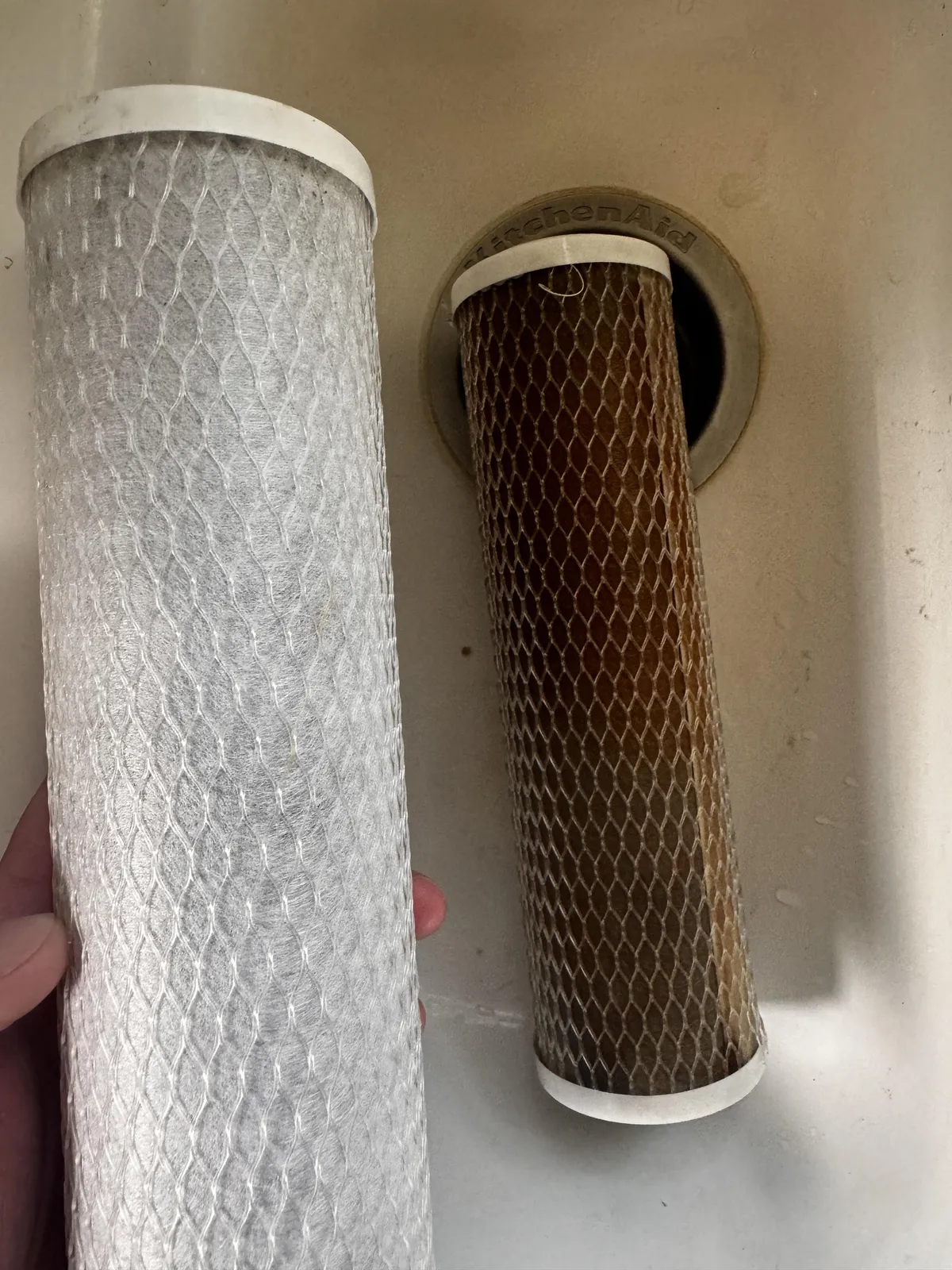Customer hadn’t changed their water filter since 2017