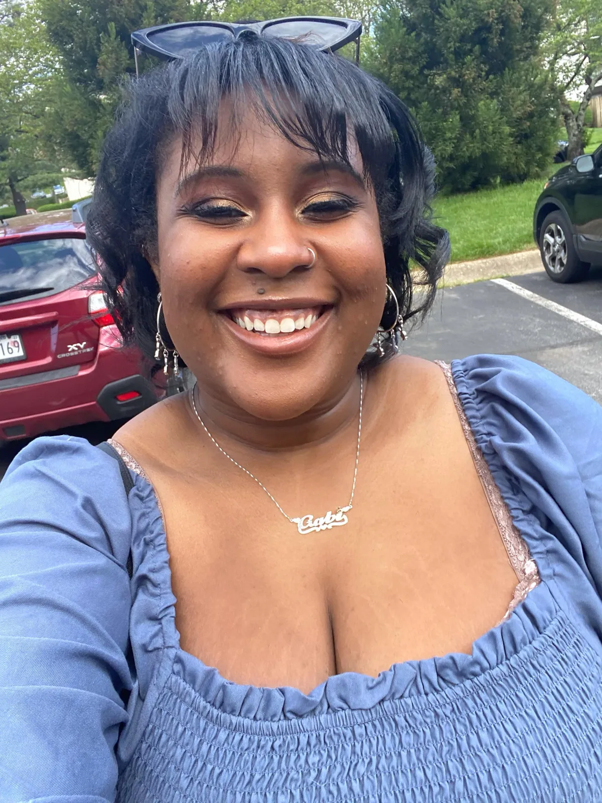 got all dolled up &amp; ate the best espresso brownie ever