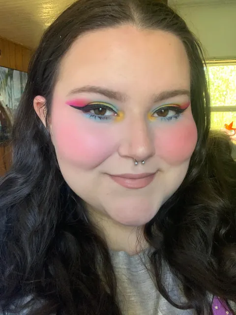 i chose a colorful look today. 🌈🦄