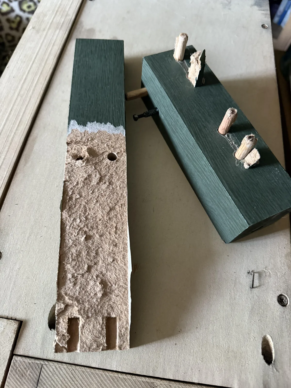 When the legs of that “wood” furniture is actually just paper.