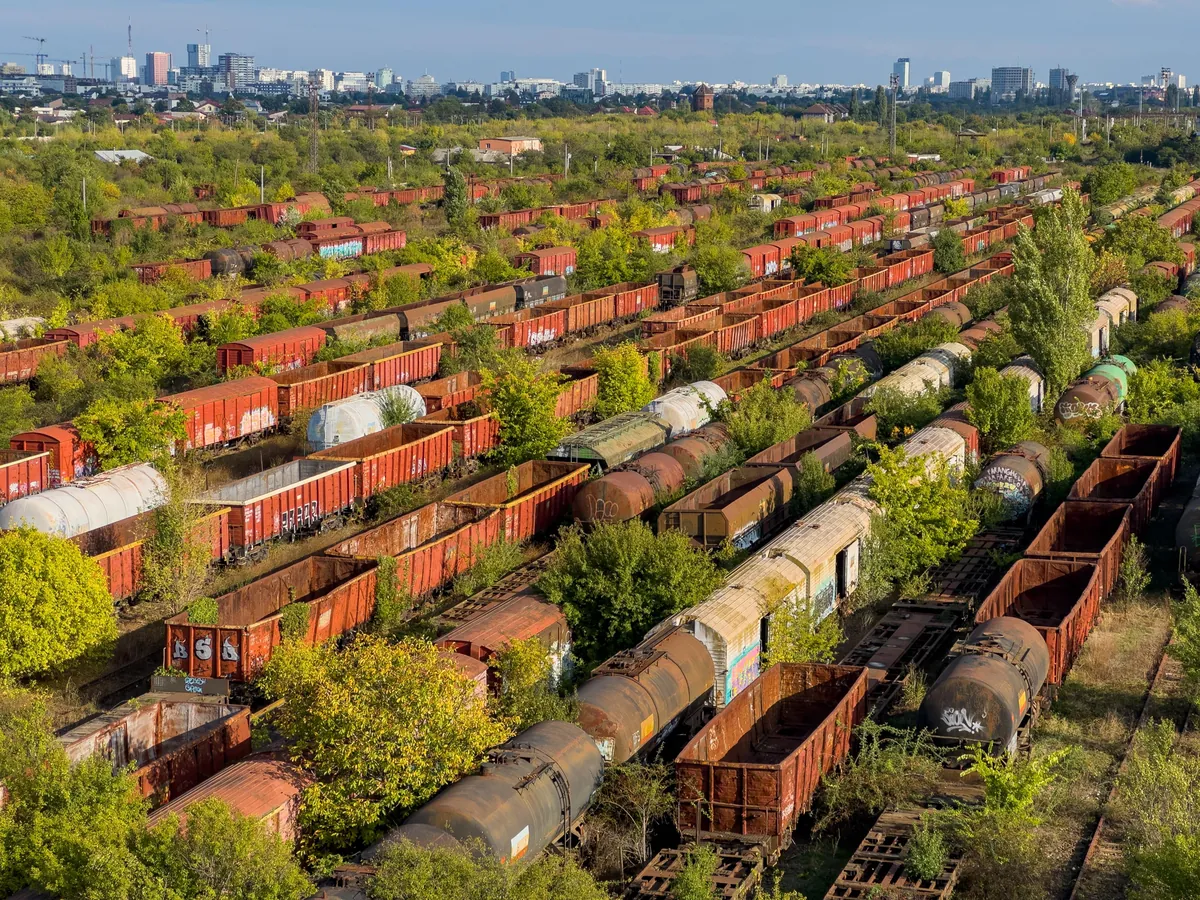 Abandoned trains near Bucharest, Romania
