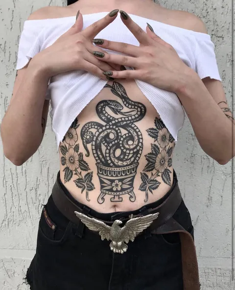 Healed stomach piece