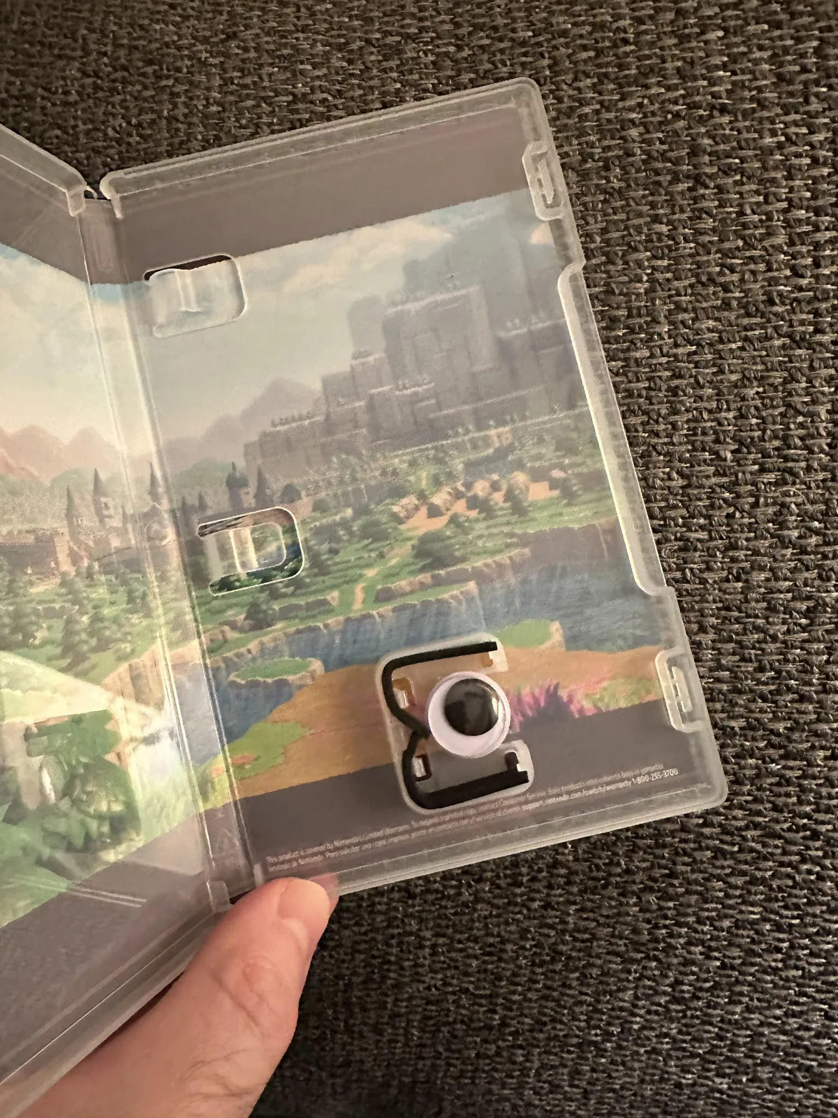 This is what I found when I opened my brand new sealed copy of Echoes of Wisdom from Walmart