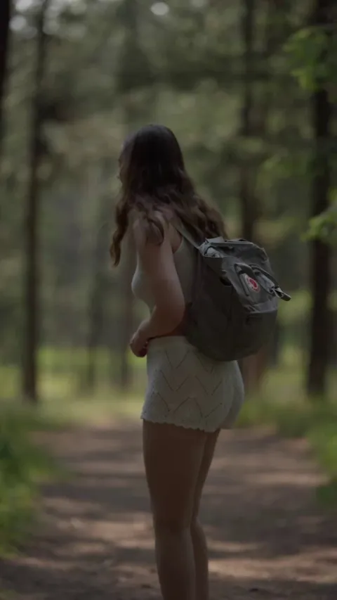 I was so desperate to pee! I had to let it out on this hiking trail.