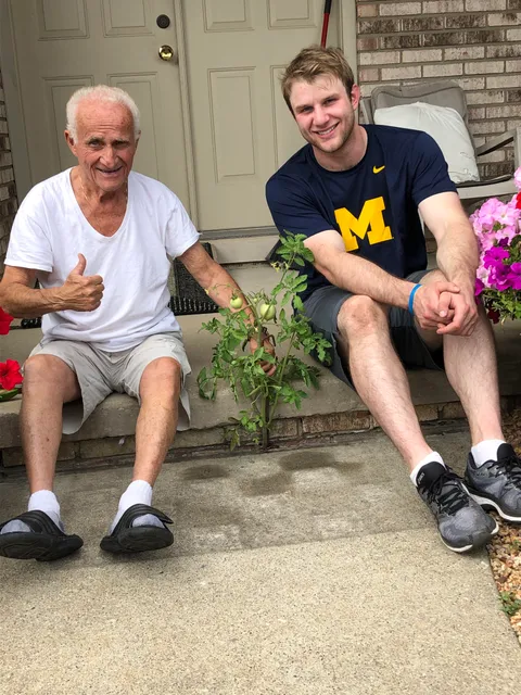 This is my neighbor Papa John. He said, “Post this online and let everyone know Giovanni can grow anything, anywhere!”