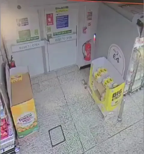 New secure fire doors lock to prevent shoplifters from escaping