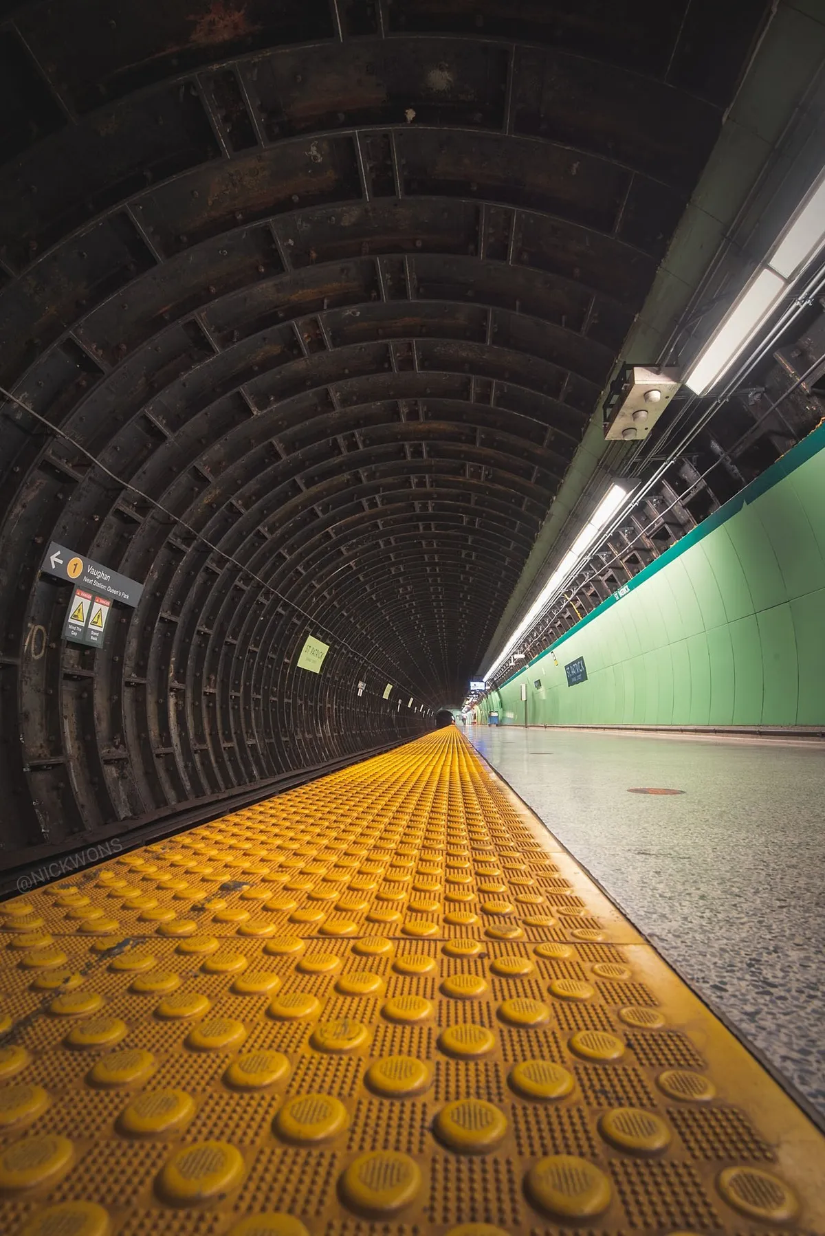 I snapped this pic of a subway station in Toronto.
