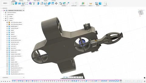 My wife dropped her sunglasses into a deep lake, so I built a small underwater ROV with a gripper to try to retrieve them