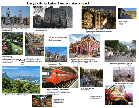 Large city in Latin America starterpack