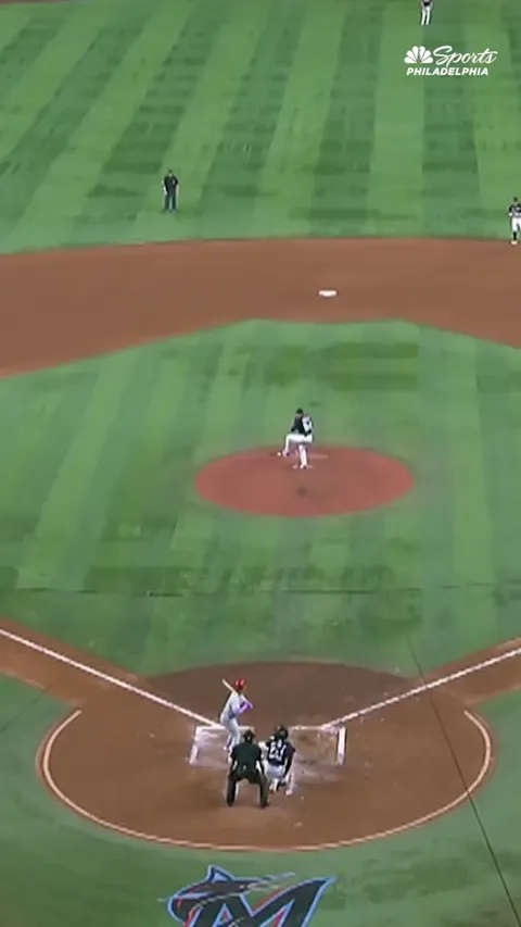At the Phillies/Marlins game, a Phillies fan puts her hands on another fan, demanding the boy and his father give the home run ball back to her.