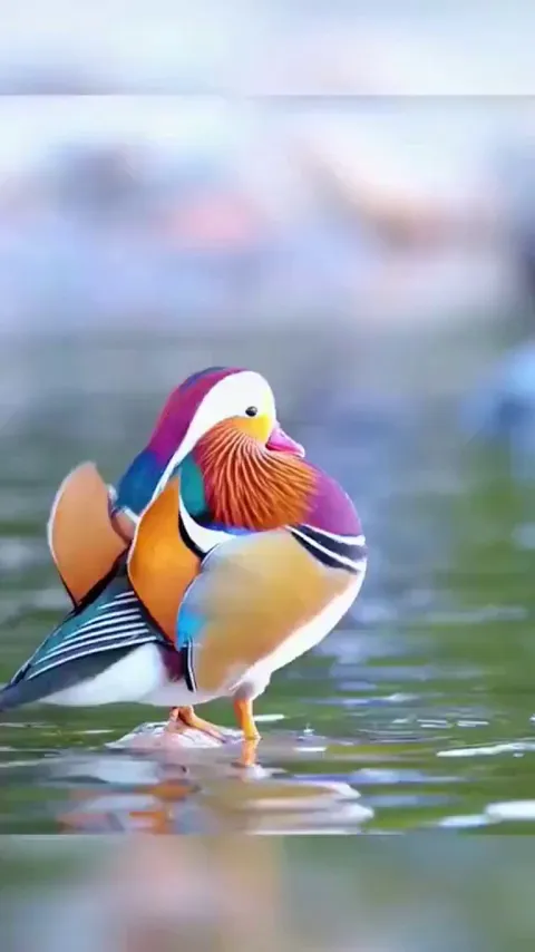 Behold the beautiful Mandarin duck